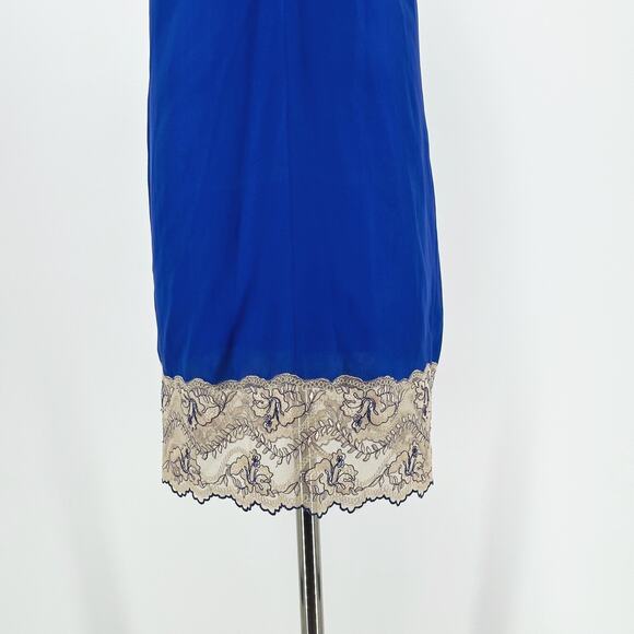VTG Y2K Express Womens Silk Slip Dress XS Lace Coquette Whimsy Fairy Romantic - Picture 7 of 12